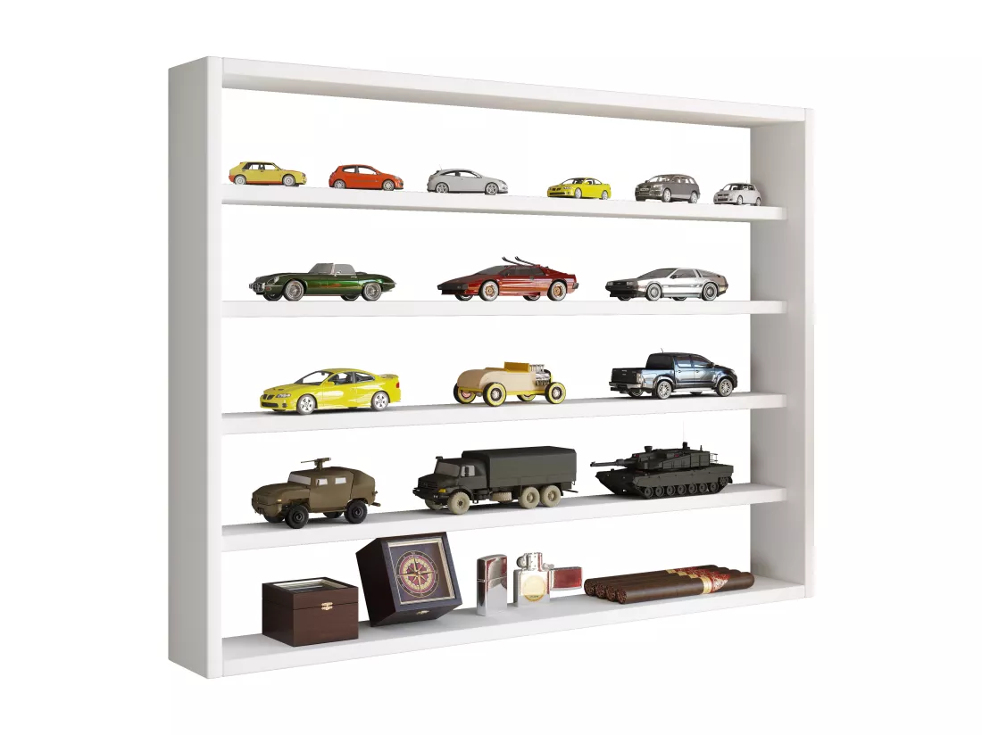 Étagère murale en bois Vitrine murale Étagère Osado L