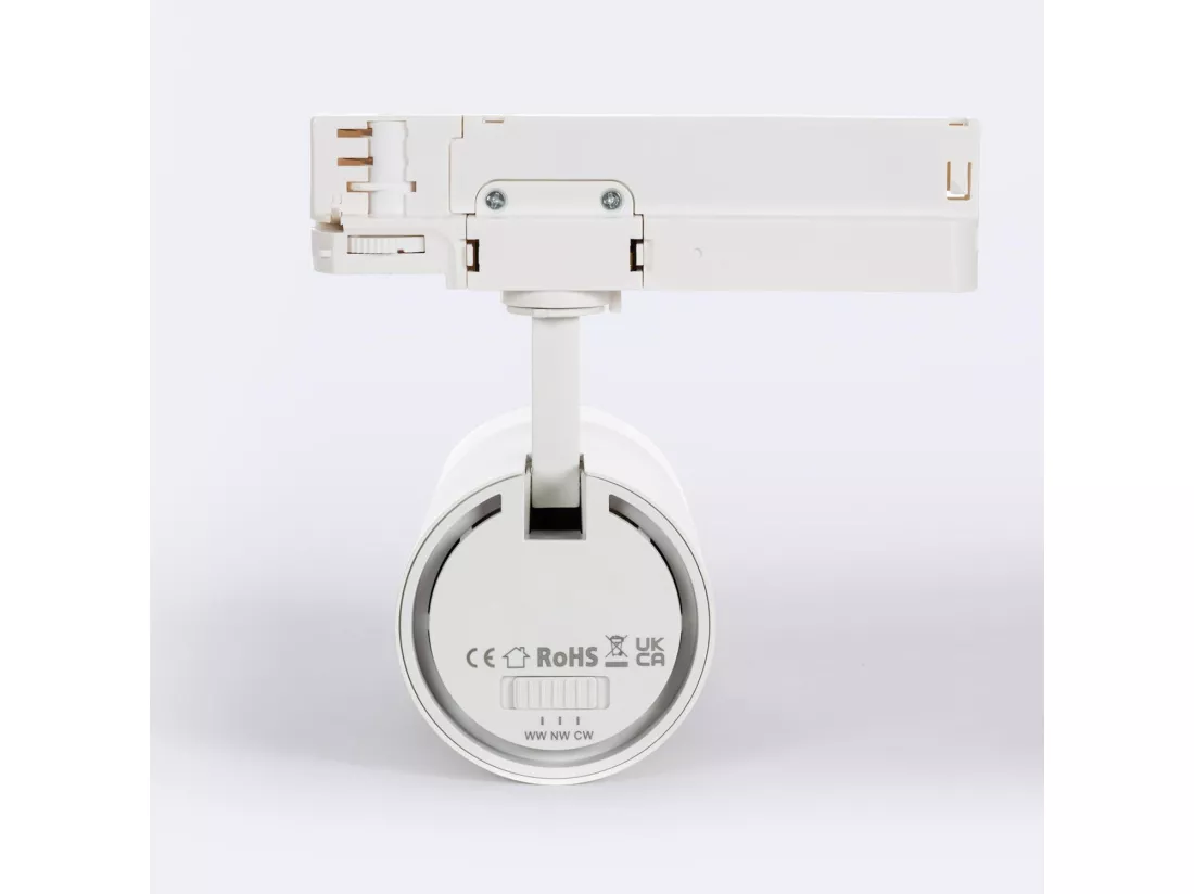 Spot LED sur Rail Triphasé 40W Wild CCT Multiangle 24-60º Blanc