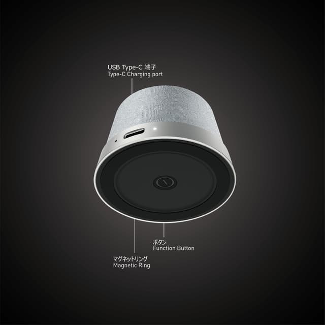 NÖRDIC Bluetooth 5.3 højttaler med magnet 3W IPX6 sølv
