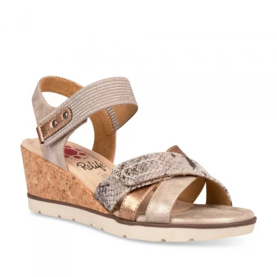Sandales TAUPE RELIFE