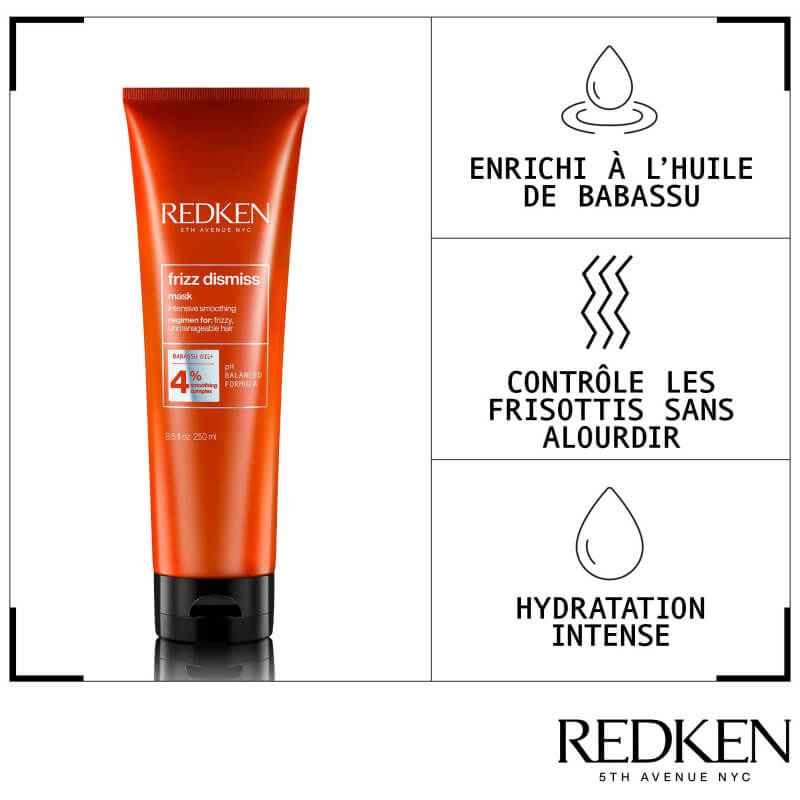 Routine anti-frisottis Frizz Dismiss Redken