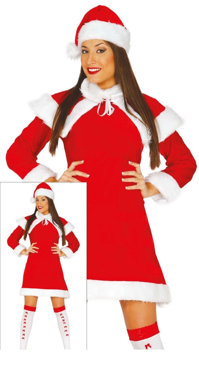 Kerstvrouw Jurkje Santa L