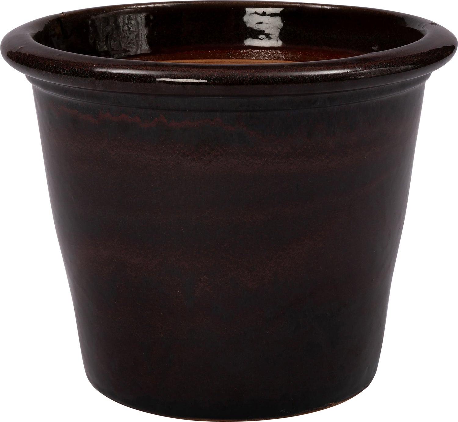 Intratuin bloempot Saxon donkerbruin D 35 H 27 cm