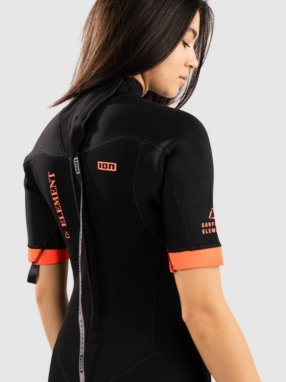 Ion Element 3/2 Back Zip Wetsuit black