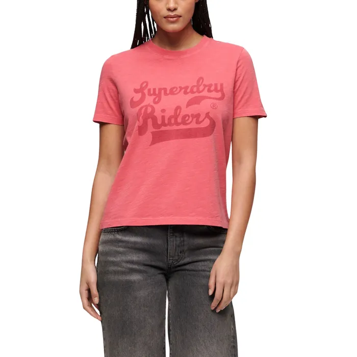 Superdry Archive Kiss Print Shirt Dames