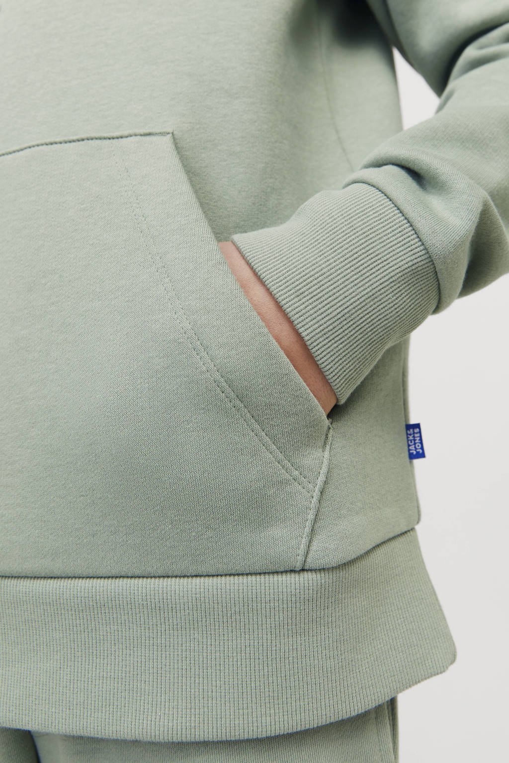 JACK & JONES hoodie JJELOGO met logo zachtgroen