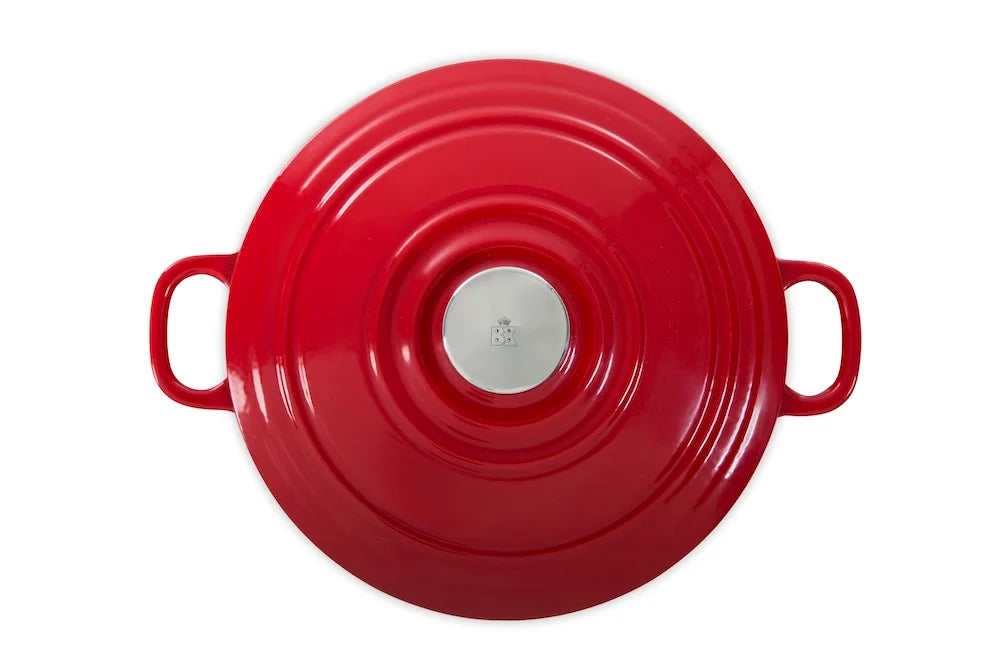 BK Bourgogne Braadpan Gietijzer - Chili Red