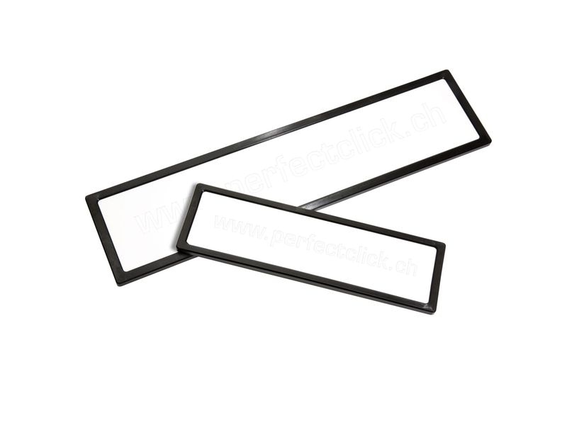 Perfect Click Nummernrahmen-Set, 30 × 8 cm/50 × 11 cm Kit für zwei Fahrzeuge, halt durch starke Magnete