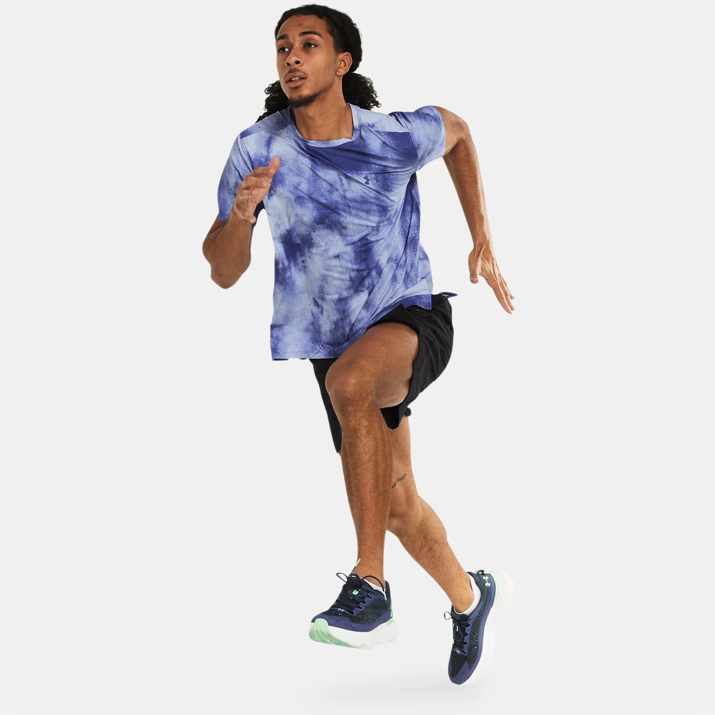 Under Armour Laser Wash Maillot De Course Hommes - Violet