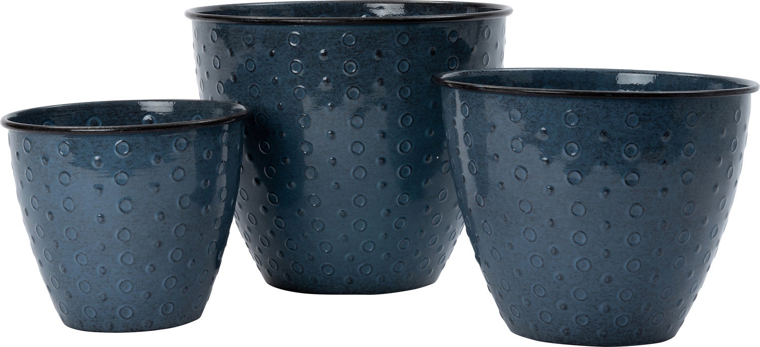 Intratuin bloempot Bubbel blauw D 37 H 30 cm