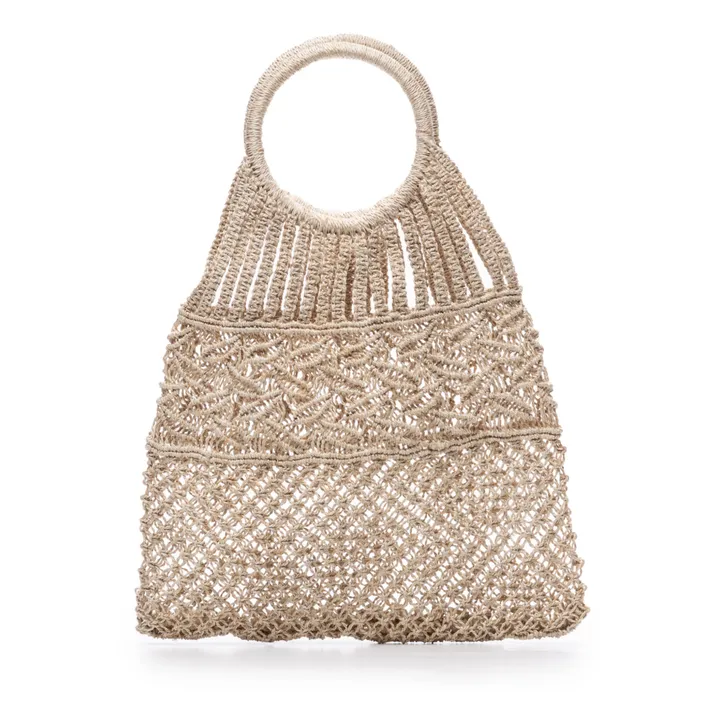 Maison Bengal Sac Macramé Poignée | Naturel
