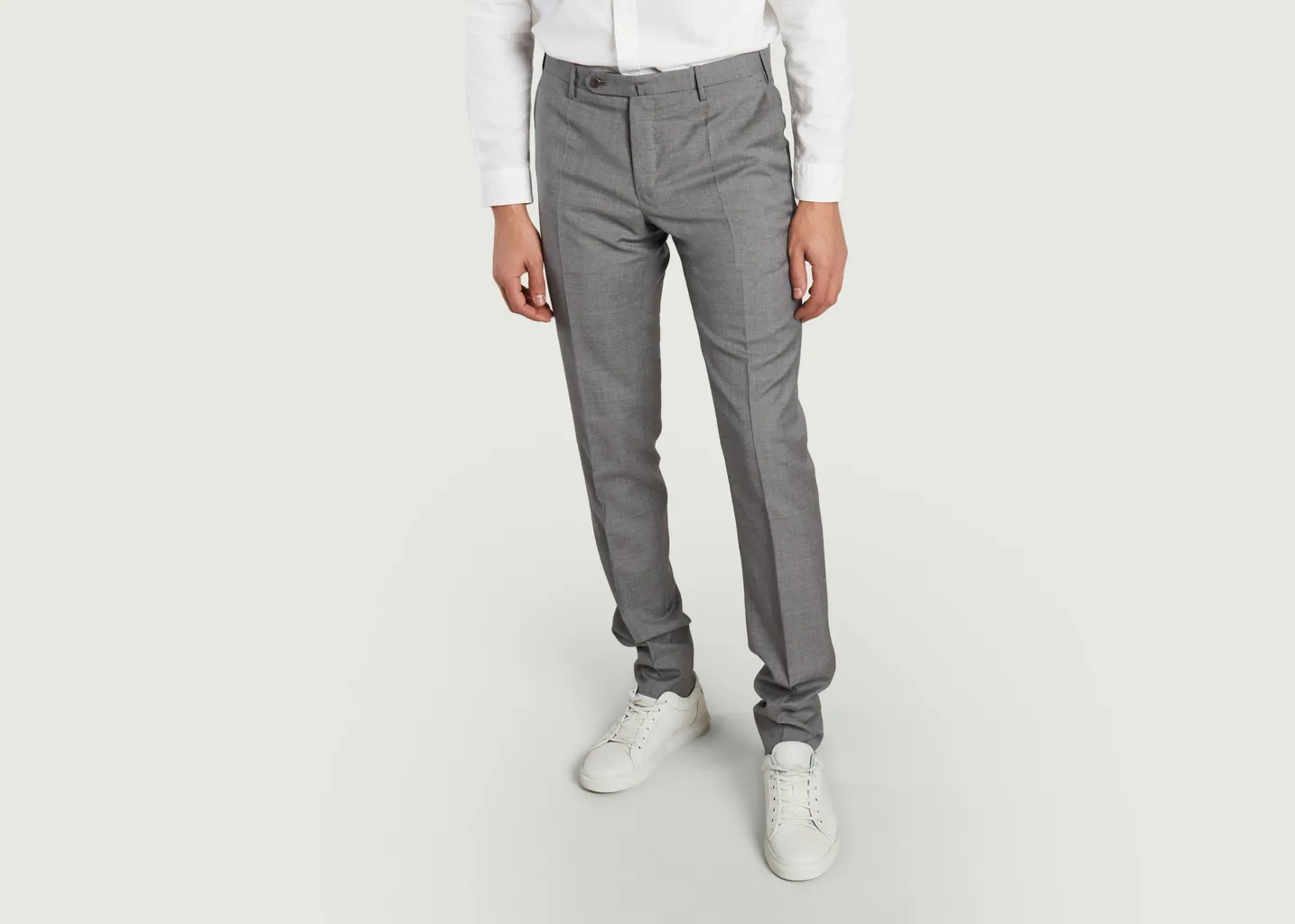Pantalon formel en laine slim fit Incotex