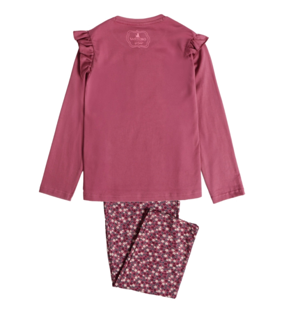 Pijama de manga comprida Santoro Flying The Nest roxo