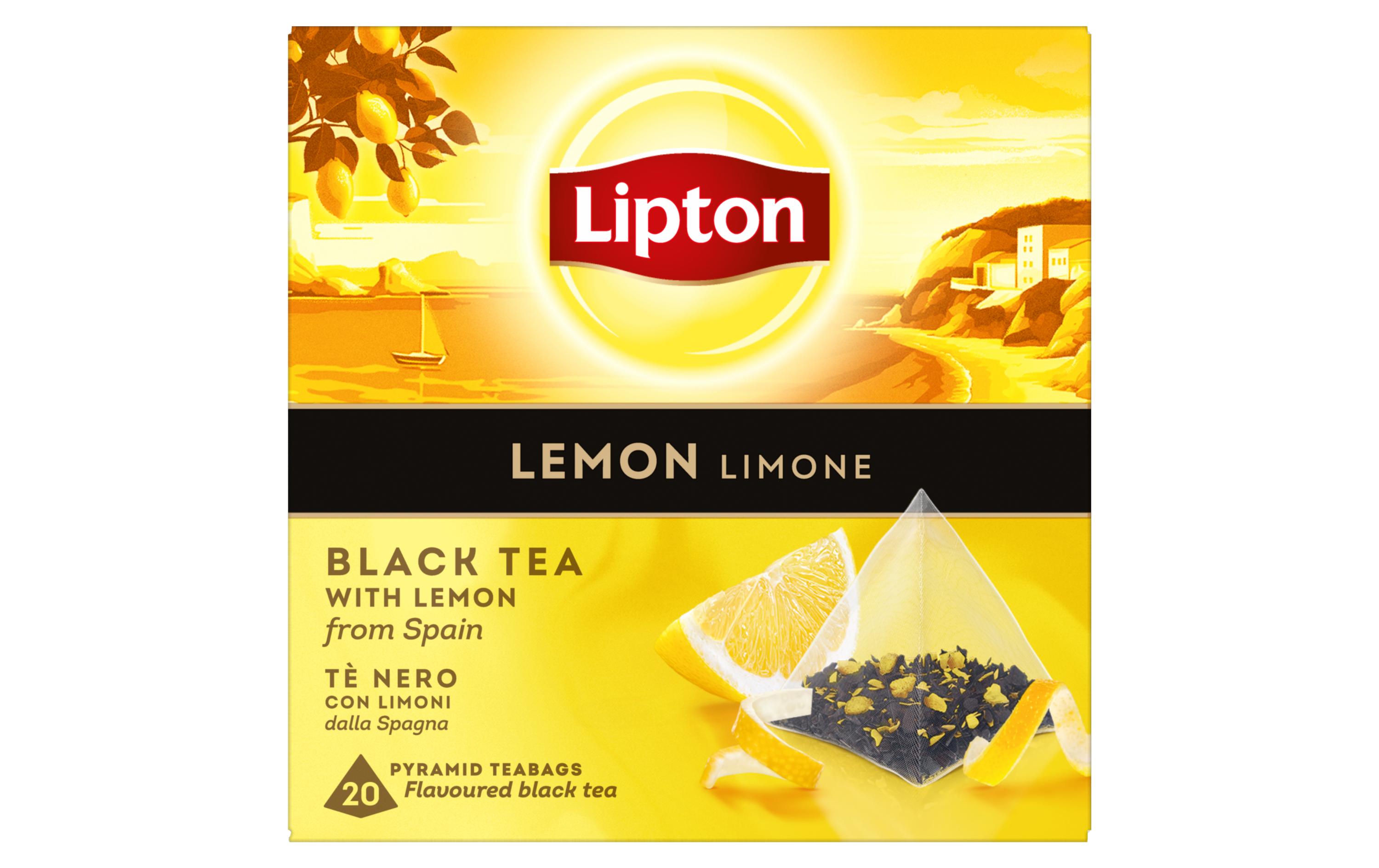 Teebeutel Schwarztee Lemon 20 StückTee mit Zitrone aus Spanien