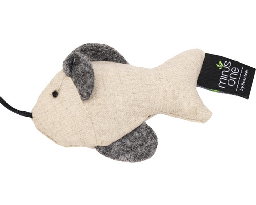 Kattenspeeltje beeztees Minus one kattenstokje zorba grijs beige 42 cm