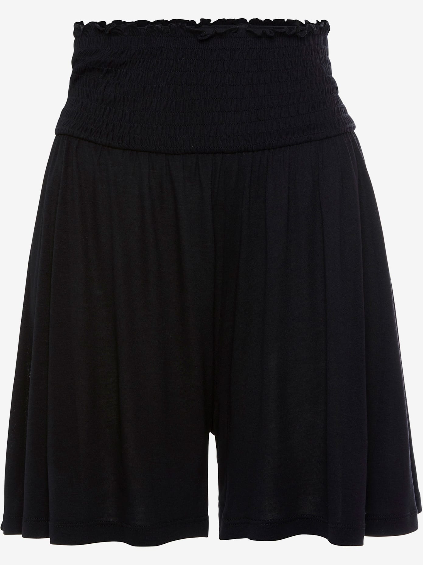 Shorts jupe-culotte avec bords-côtes confortables