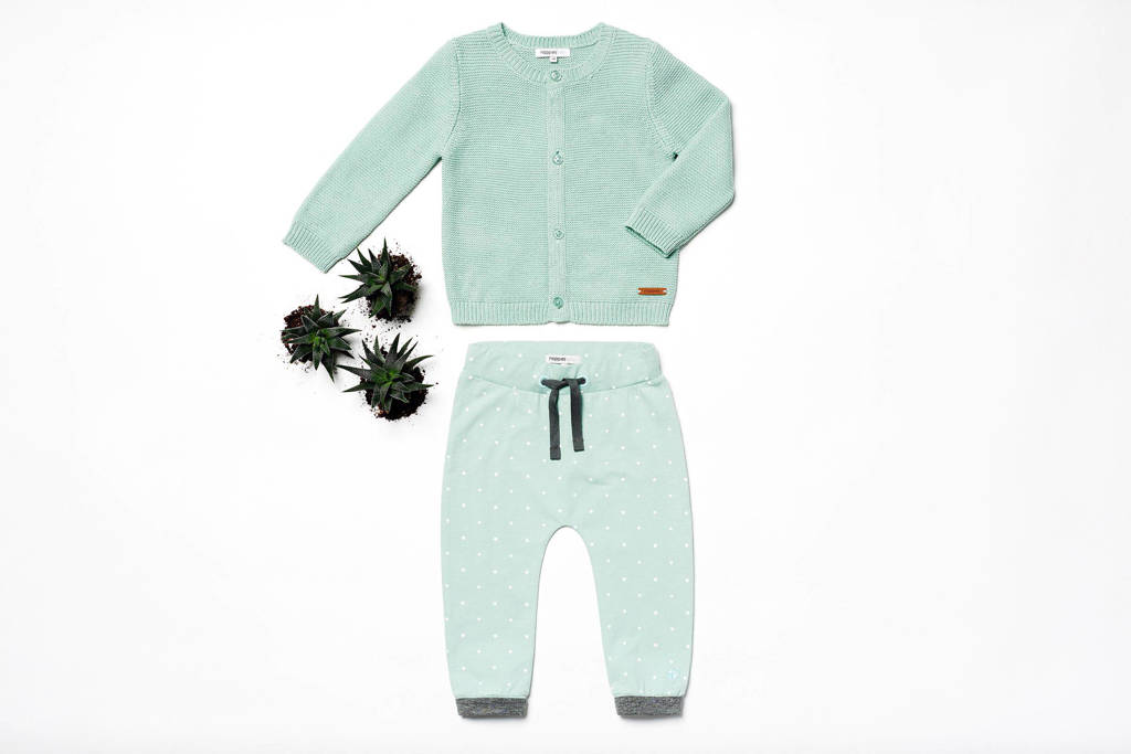 Noppies baby broek mintgroen