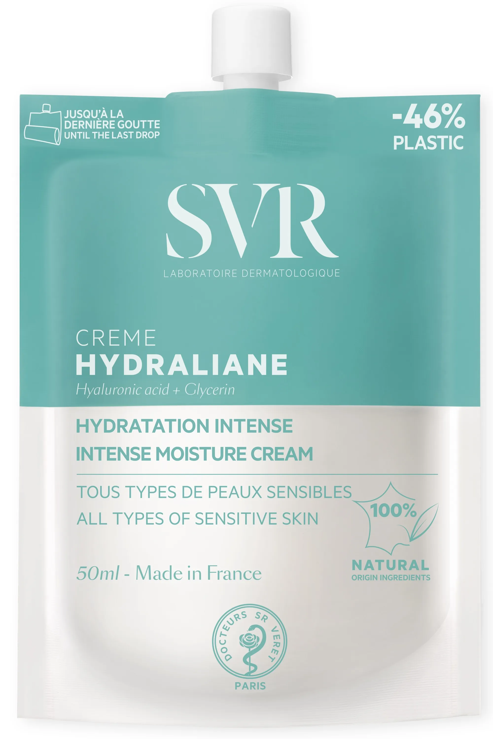 SVR Crème hydratante Hydraliane tous types de peaux-50 ml