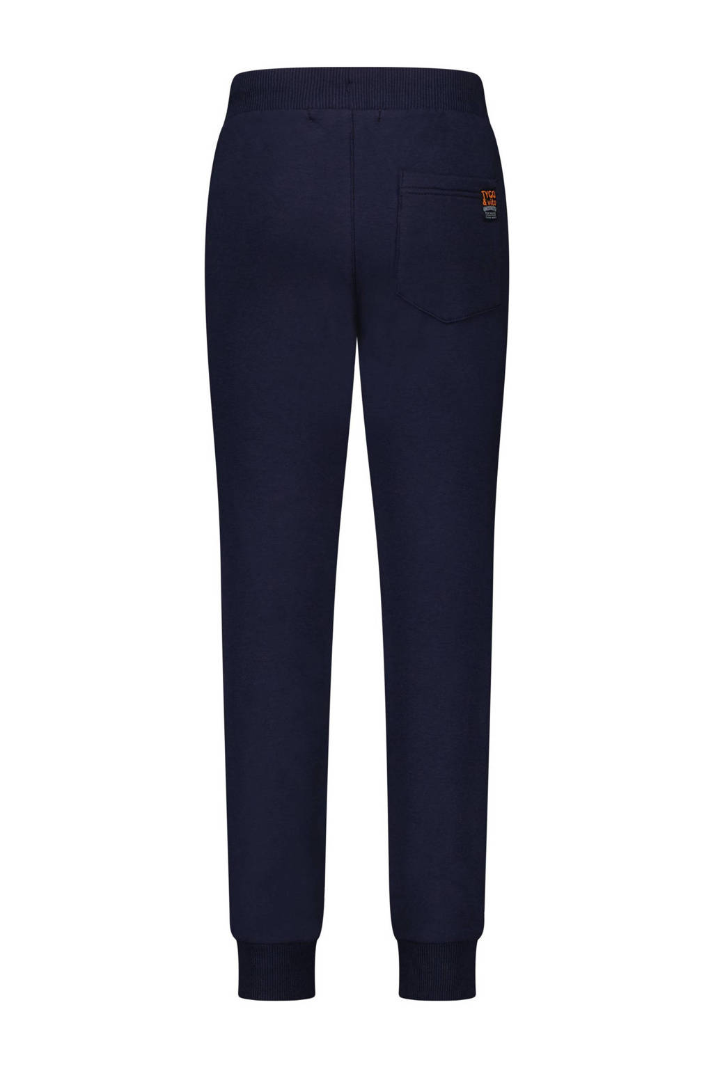 TYGO & vito regular fit joggingbroek donkerblauw