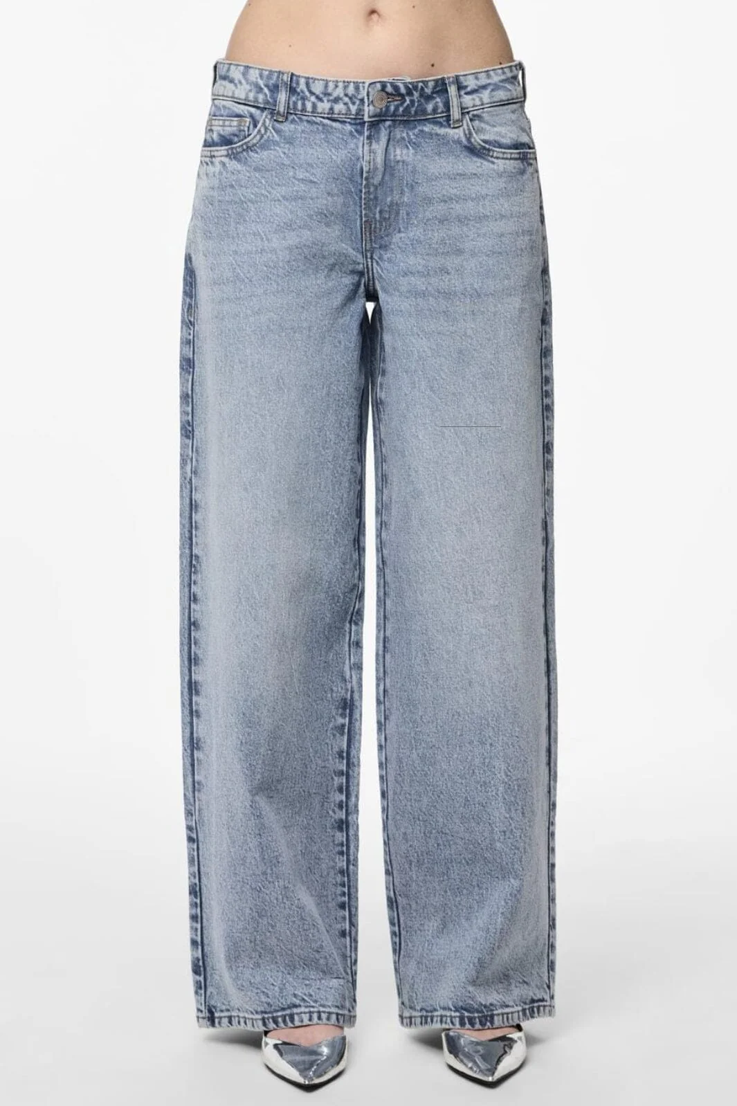 Pieces Pcselma Lw Wide Jeans Lb