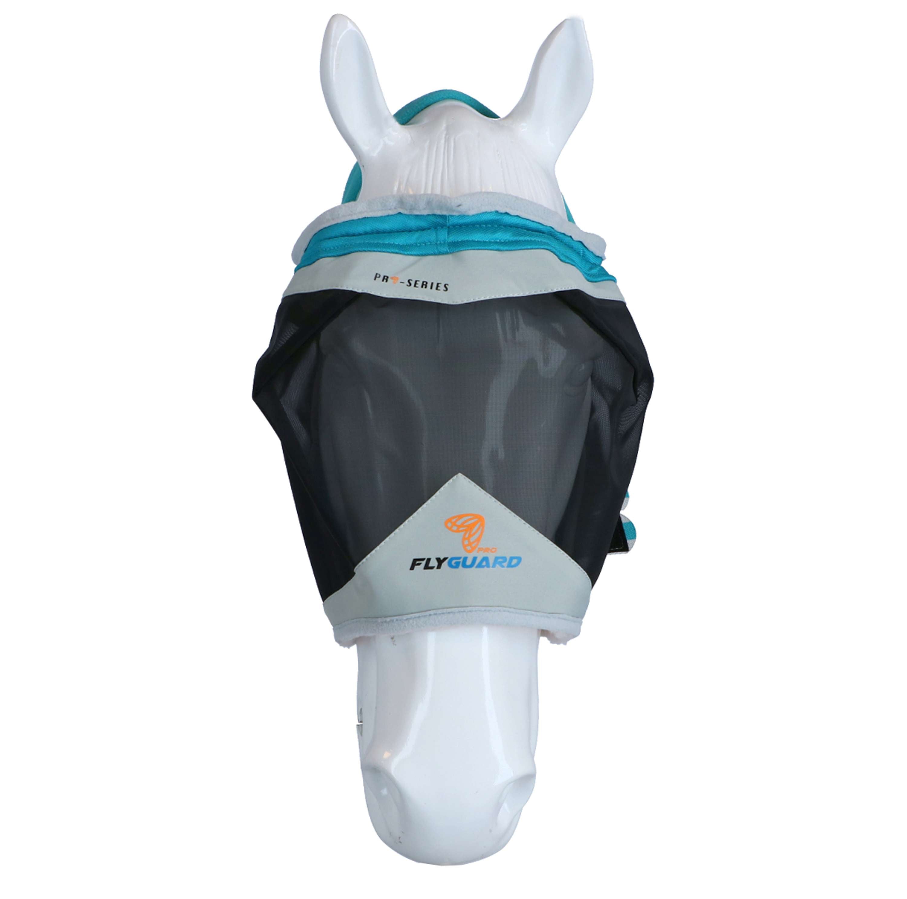 Shires Vliegenmasker Zonder Oren Fijne Maas Groenblauw