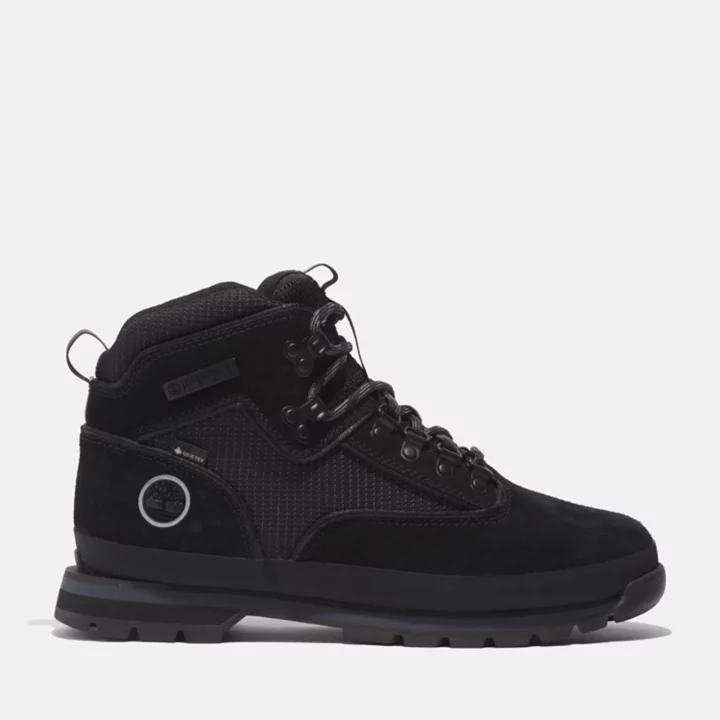 Chaussure de randonnée à lacets mi-haute Euro Hiker en Gore-Tex pour femme en noir