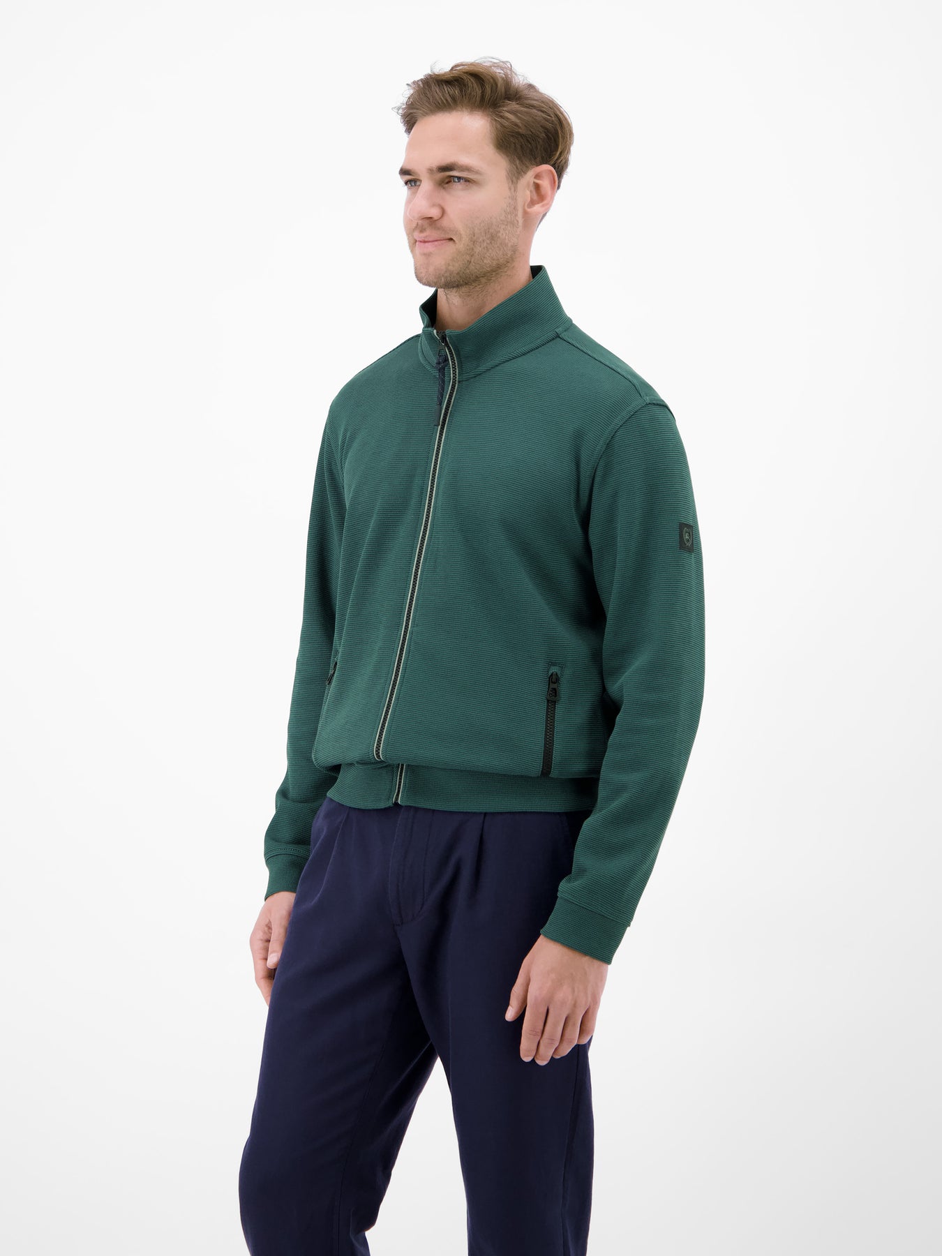 Jacke aus Baumwollmix mit Taschen