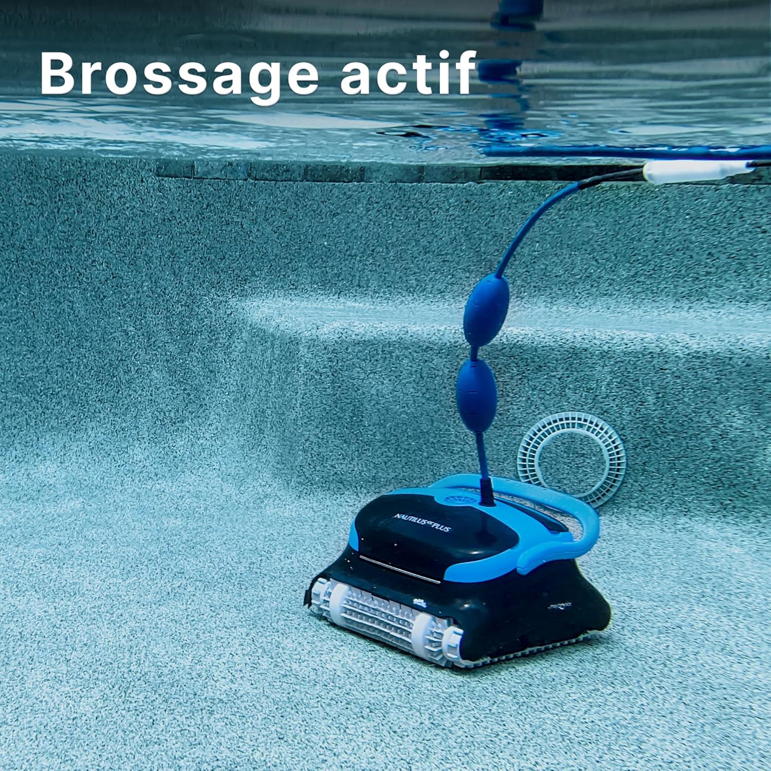 Dolphin Nautilus CC Plus Robot Nettoyeur électrique avec Fil pour Piscine Hors-Sol Jusqu’à 12 m - Nettoyage Fond et parois - Système de Scan Intelligent