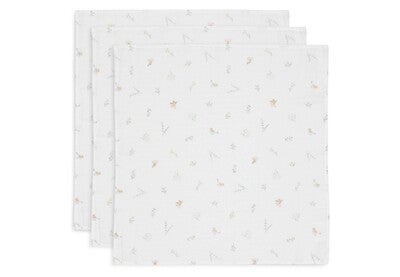 Jollein Musselintepper Lovely Birds 3-Pack, Flerfarget