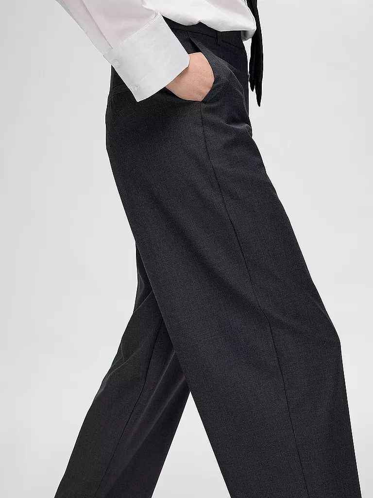 SELECTED FEMME Highwaist Hose SLFLUAH  grau