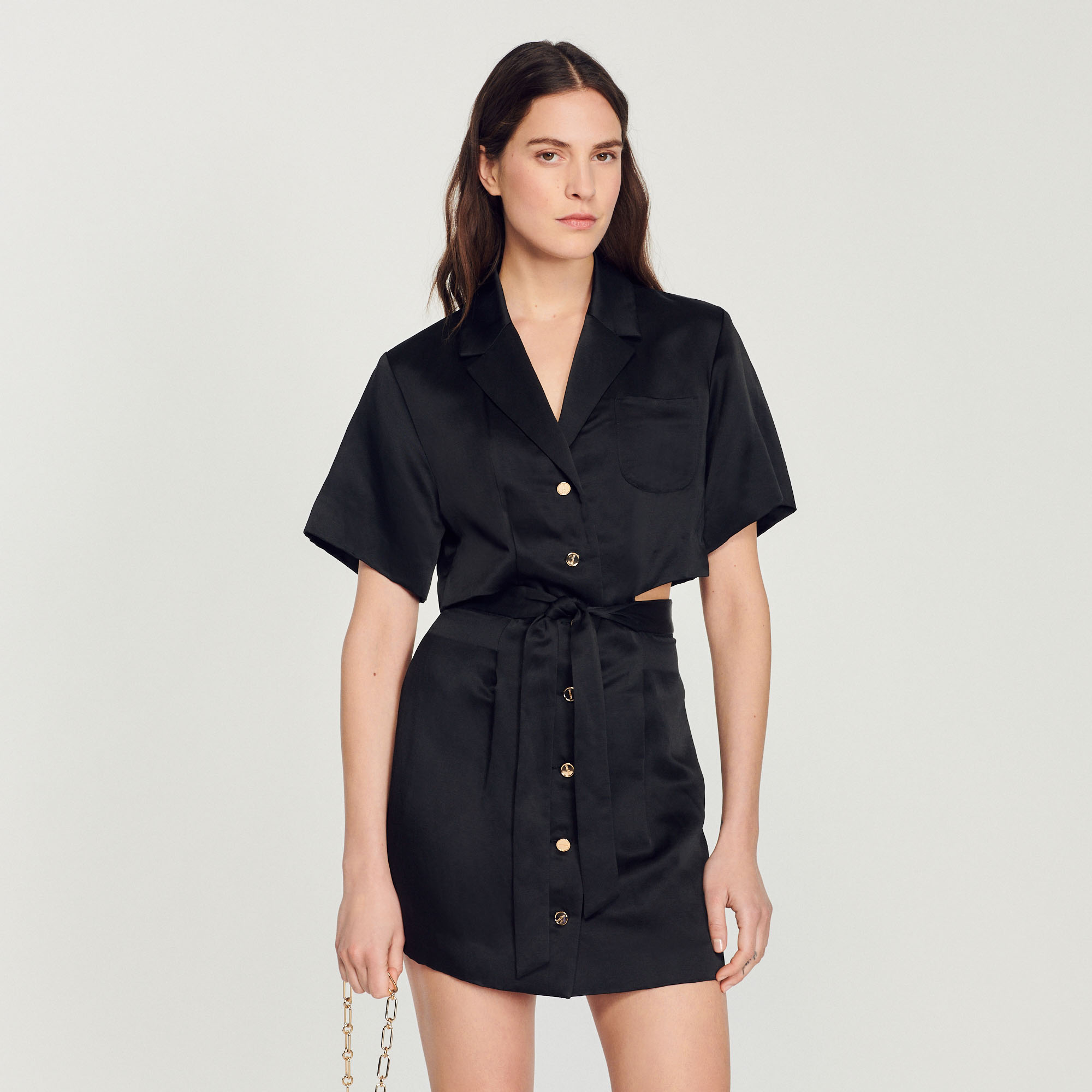 Robe courte ajouree