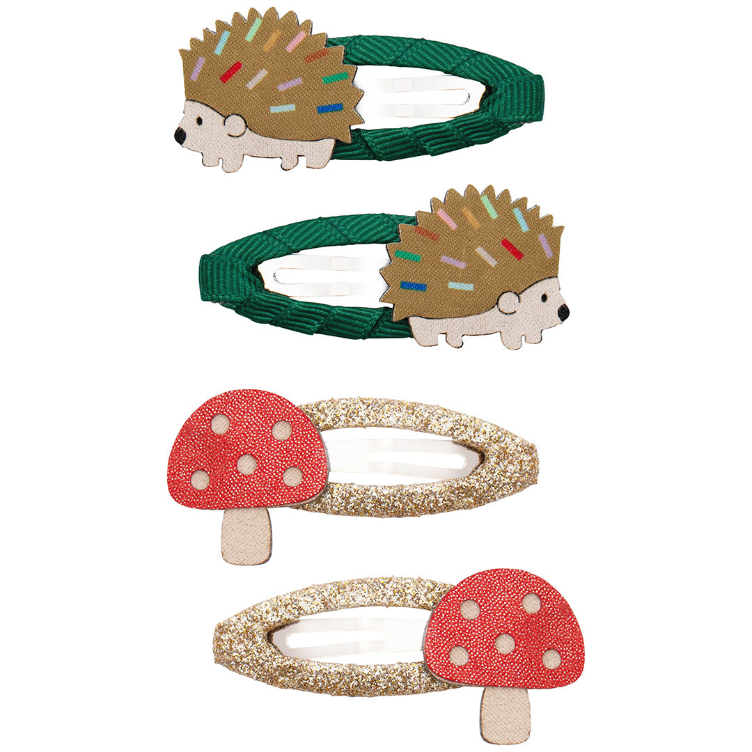 mimi & lula haarspeldjes harry hedgehog - multi - 4st