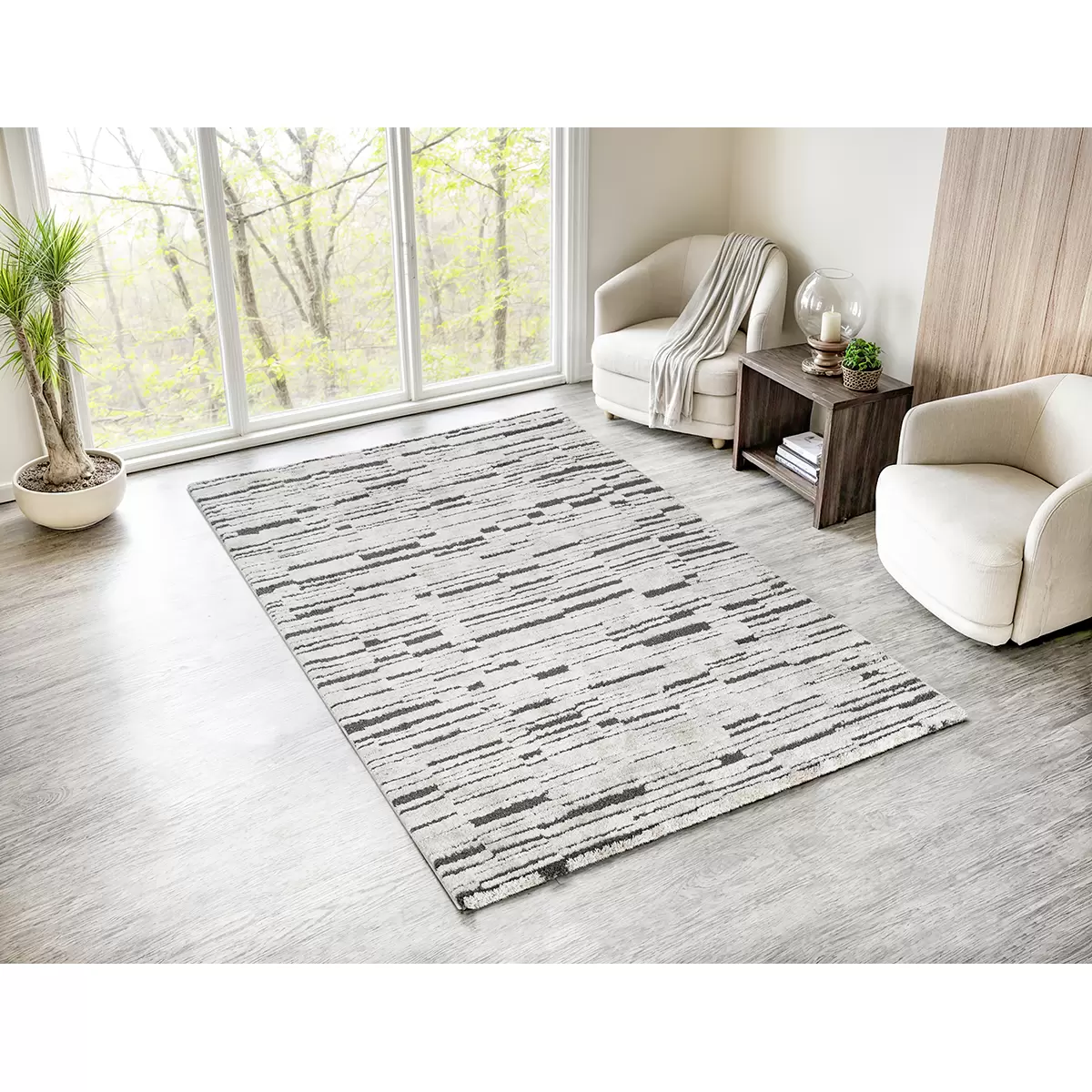 Teppich Cydnee anthrazit,beige