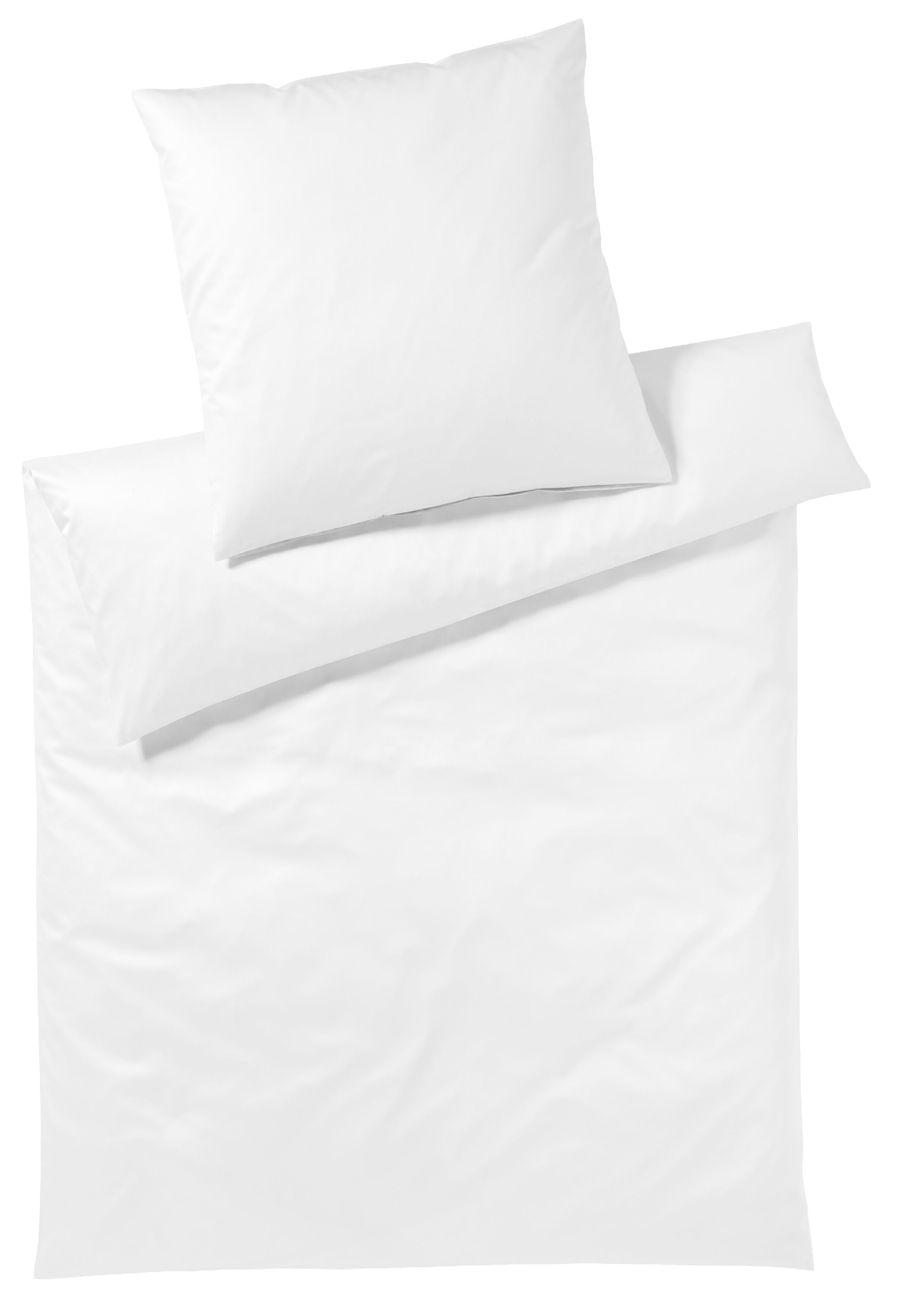 Bettwäsche Mako-Satin SOLID 135x200cm, 1 Kissen 80x80