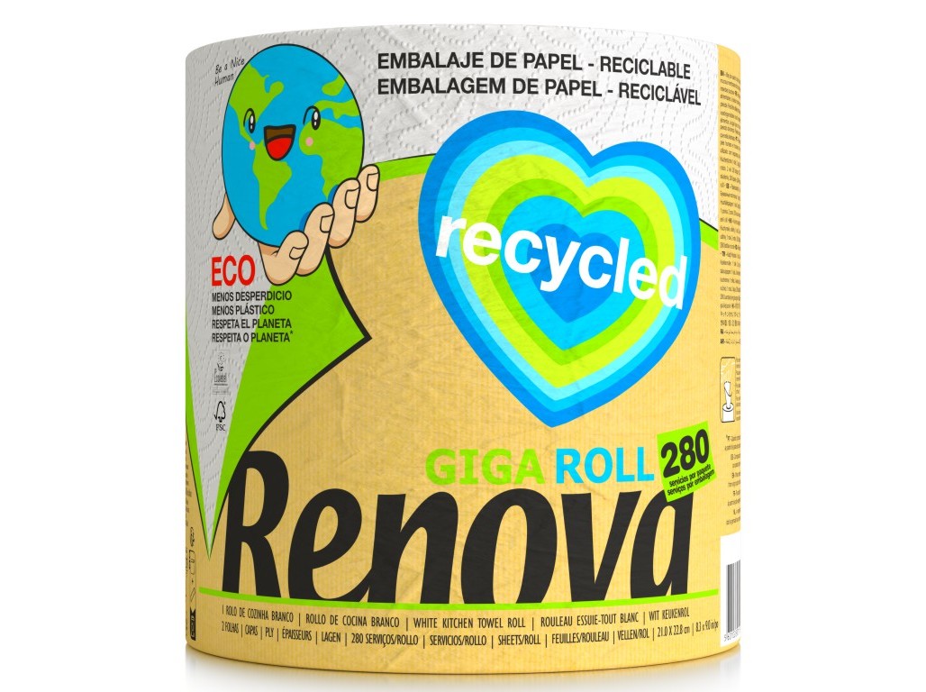 ROLO RENOVA COZINHA GREEN GIGA ROLL 1=10UN