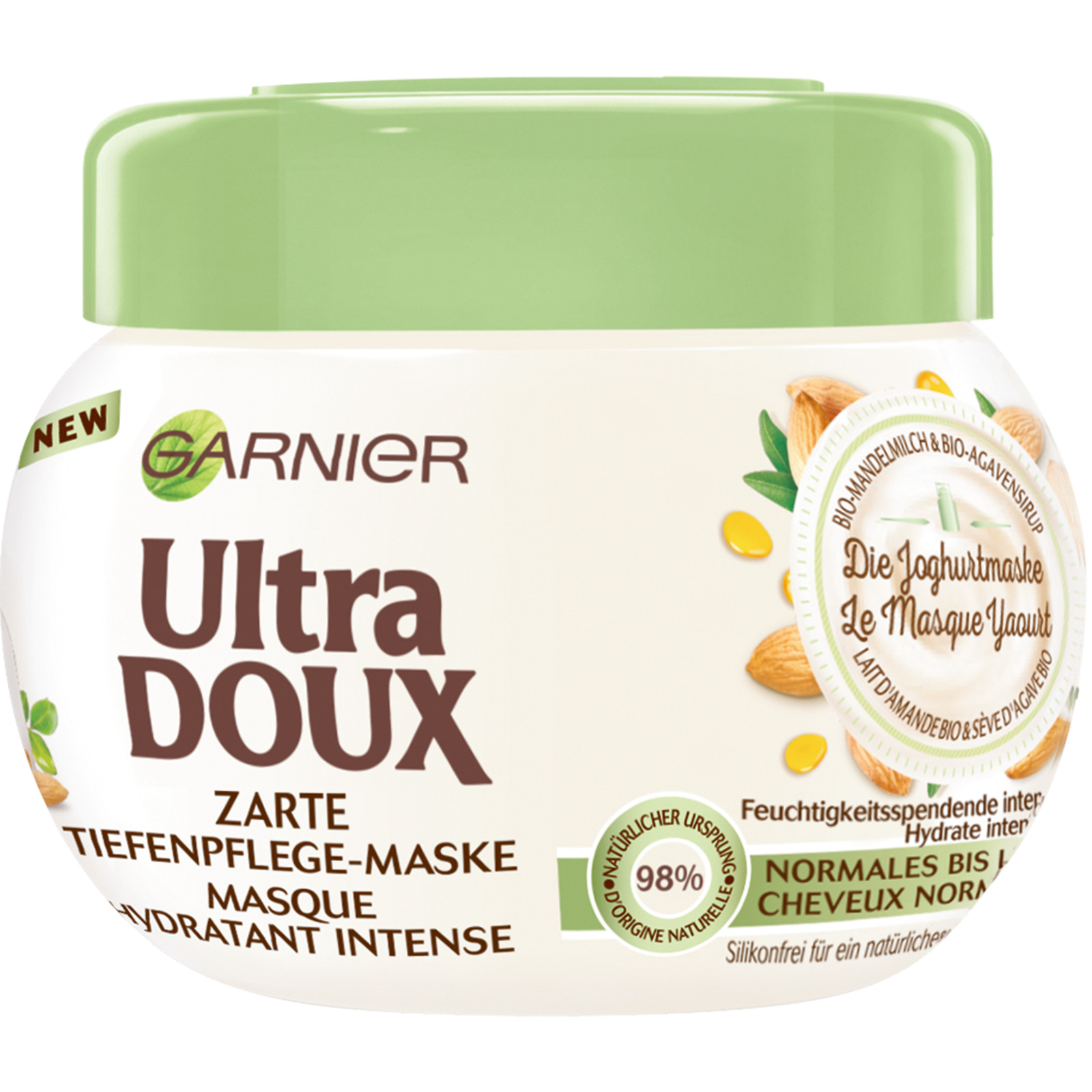 Garnier Ultra Doux Wohltuende Mandelmilch Zarte Tiefenpflege-Maske 300 ml