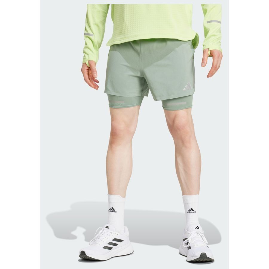 Adidas Short de running réfléchissant 2 en 1 Ultimate