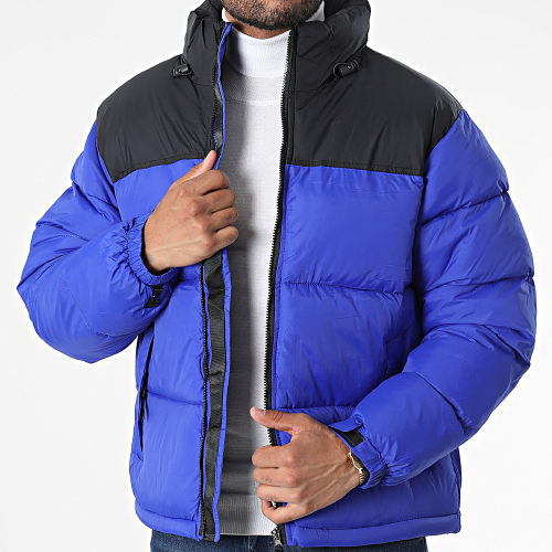 Doudoune Capuche Bleu Roi