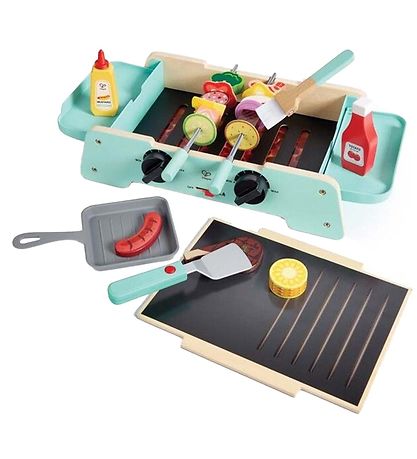 Hape Legemad m. Lyd/Lys - Tr? - Sizzling Griddle & Grill BBQ