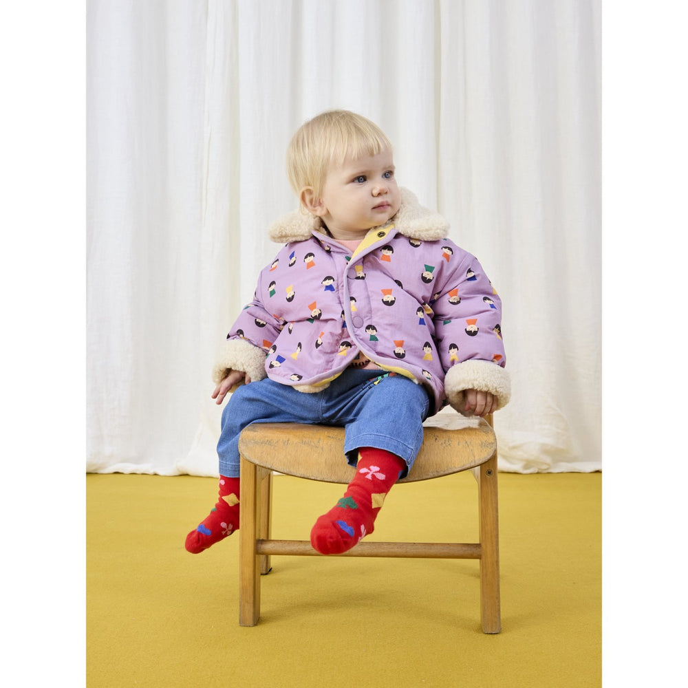 Køb Bobo Choses Lavender Game Pawns All Over Vendbar Sheepskin Jakke