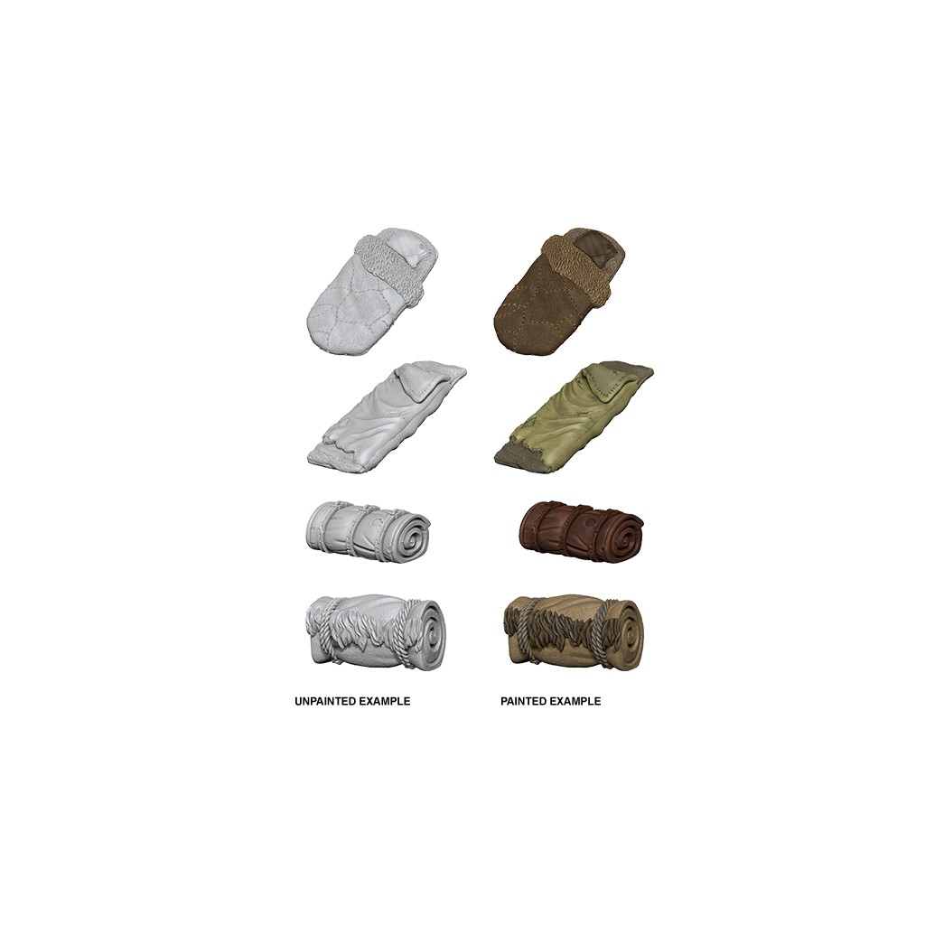 Wizkids Deep Cuts Unpainted Miniatures: Bedrolls