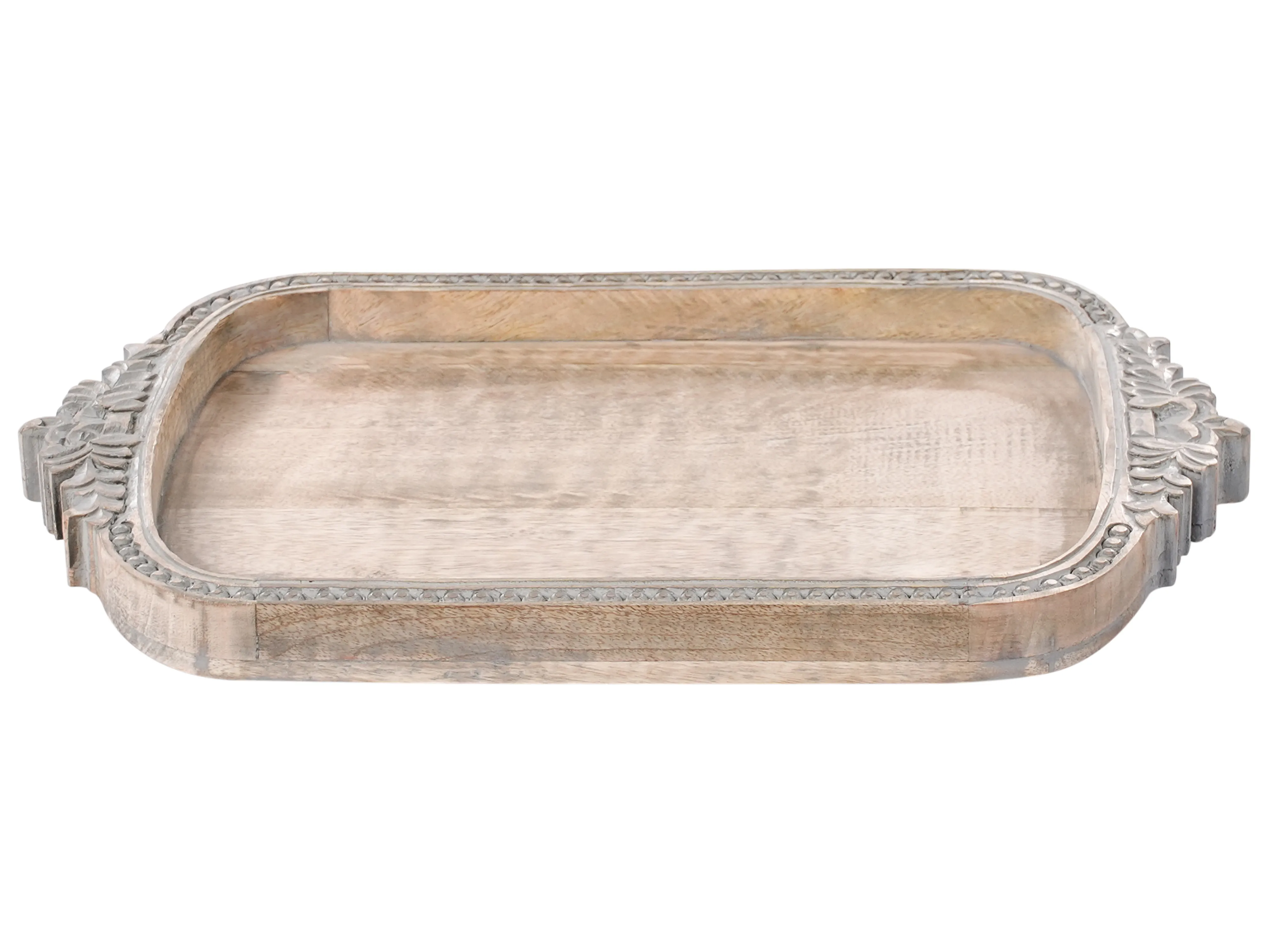 Decoratief dienblad ASIUT Mangohout Lichtbruin