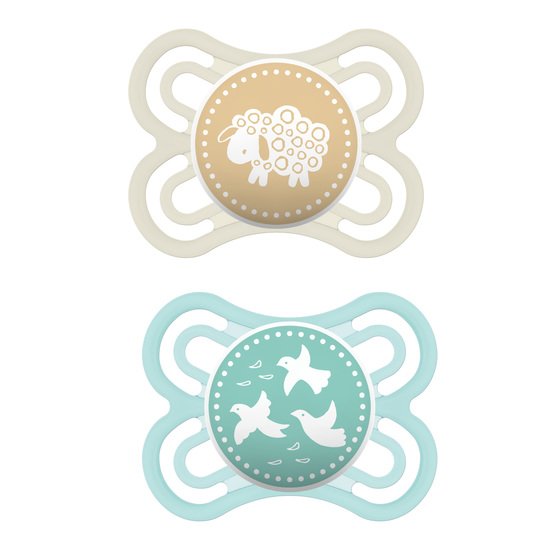 Lot de 2 sucettes Perfect silicone 0-6 mois   Aléatoire        de               Mam