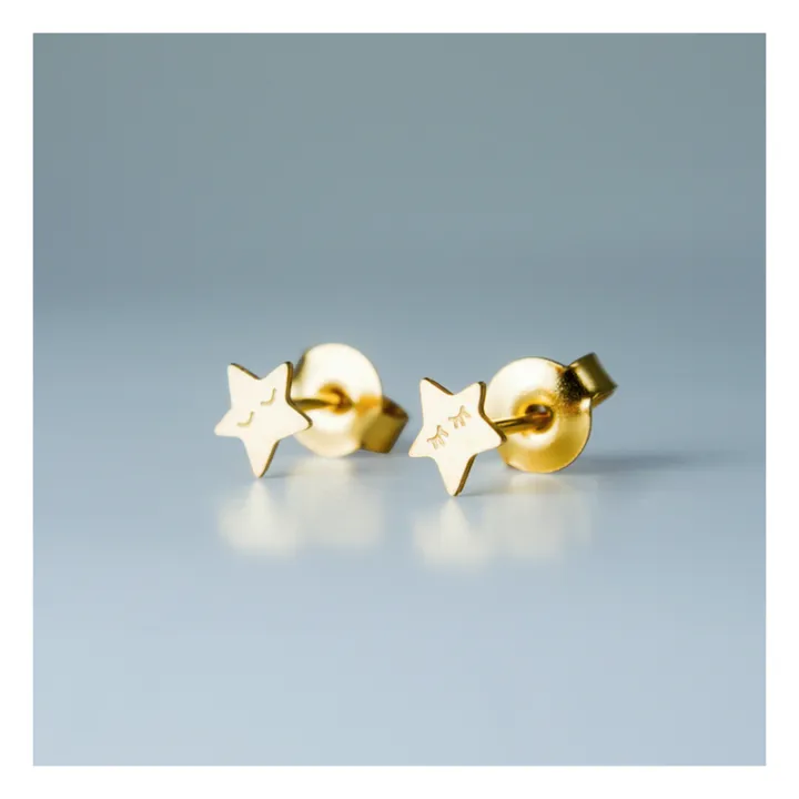 Adorabili Boucles d'oreilles Asymétriques Etoiles | Doré