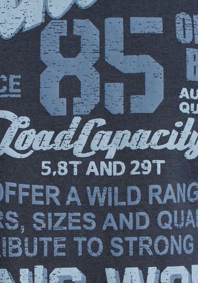 Man's World T-Shirt , Kurzarm,  mit stylischem Print,  Rundhalsausschnitt,  aus Baumwolle