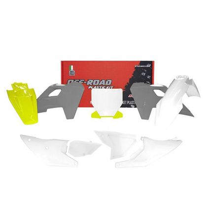 Kit plastiques R-tech 7p Husqvarna TC-FC couleur 2024 - Blanc / Jaune
