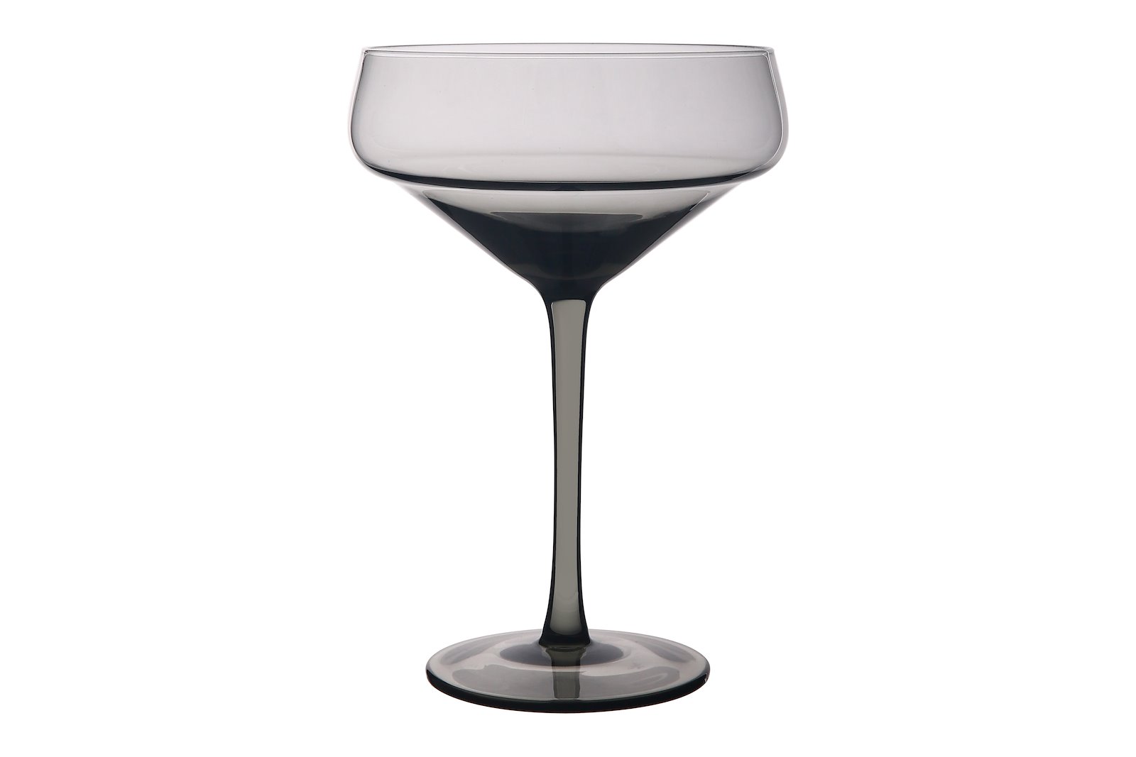 Aura champagne/cocktailglass 2pk Grått glass Ø12,4 H18 cm