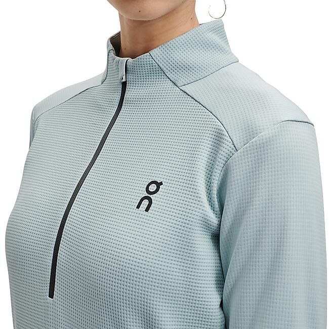 ON RUNNING - T-SHIRT ML DEMI ZIP CLIMATE SHIRT W