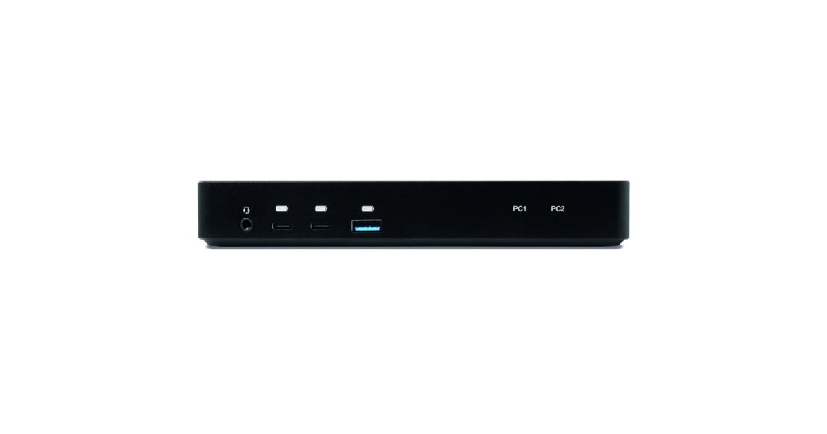 Club 3DDisplayPort/HDMI Dock 4K60Hz dockingstation  (Zwart, met KVM-functionaliteit)