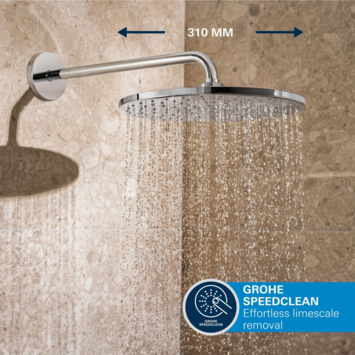 Grohe Precision Thermostat Perfect inbouw douchesysteem met Vitalio Rain Mono 310 hoofddouche rond Chroom